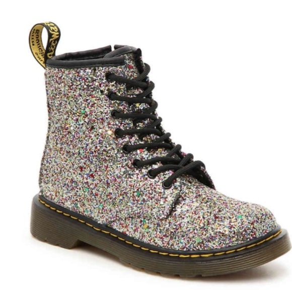 dr martens girls glitter boots